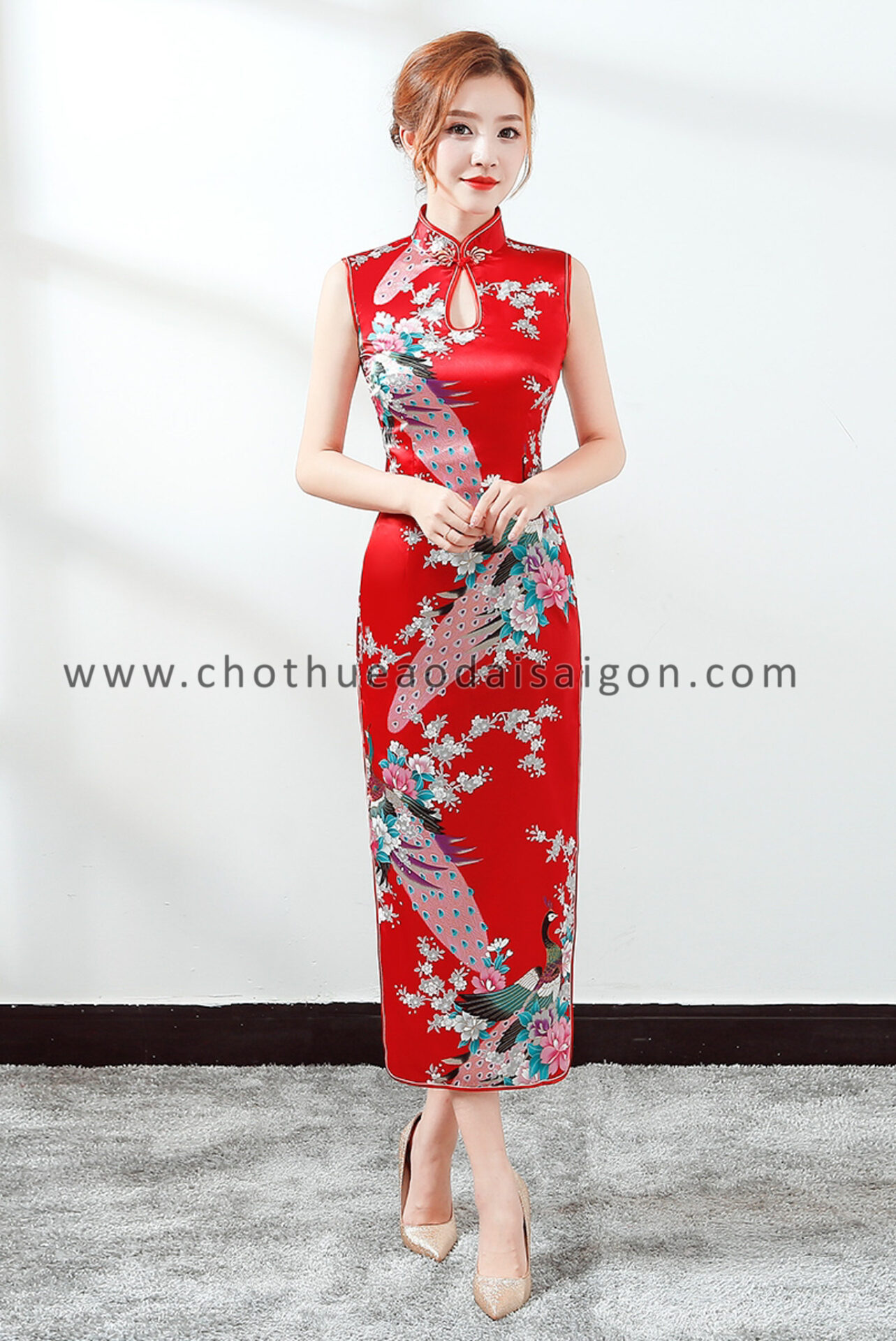 Đầm Sườn Xám Cách Tân Tay Dài Dáng Ôm Vải Nhung Đính Nút Phong Cách Trung  Hoa Thời Trang Cho Nữ - Đầm | ThờiTrangNữ.vn